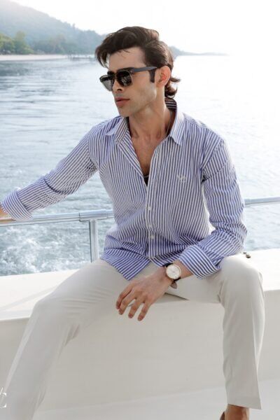Blue Stripe Formal Shirt