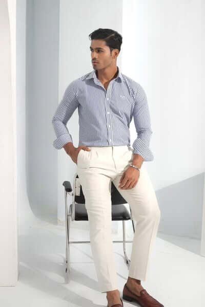 Blue Stripe Formal Shirt