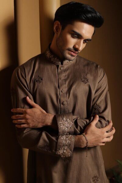 Brown Zardosi Punjabi